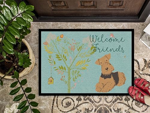 Miniatura 3 de Caroline's Treasures BB7625JMAT - Felpudo de bienvenida Airedale Terrier de 24 x 36 pulgadas, tapete para puerta delantera, interior y exterior,