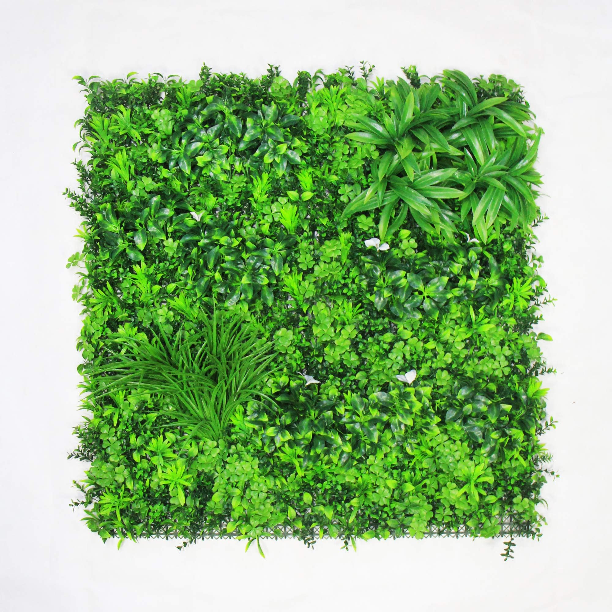 ULAND Artificial Greenery Hedegs Panels, Ivy Plant Wall Cover, 1pc 40"x40" Garden Fence Panels