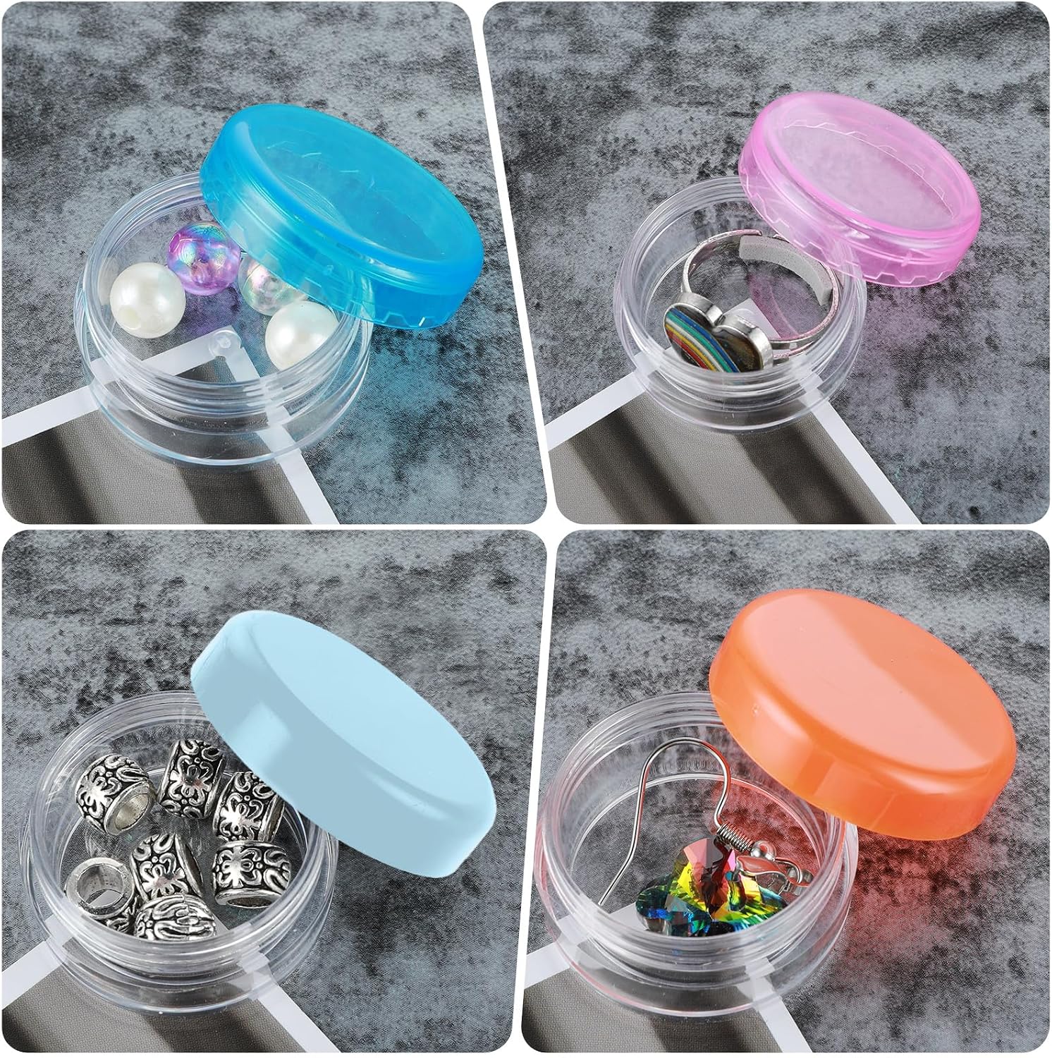 Dimeho 6 Pcs Small Pill Box Mini Pill Organizer Box Travel Pills Cases Holder Portable Daily Pills Container BPA Free Pocket Medicines Storage Container for Purse Pocket Briefcase (3 x 1.5 cm)