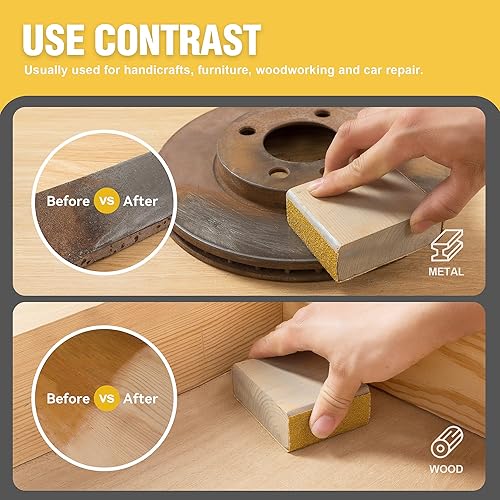 Miniatura 44 de S SATC Papel de lija PSA de grano 600 de 20 yardas de largo, rollo continuo de 2-3/4 pulgadas de ancho, autoadhesivas para automóviles, bloques