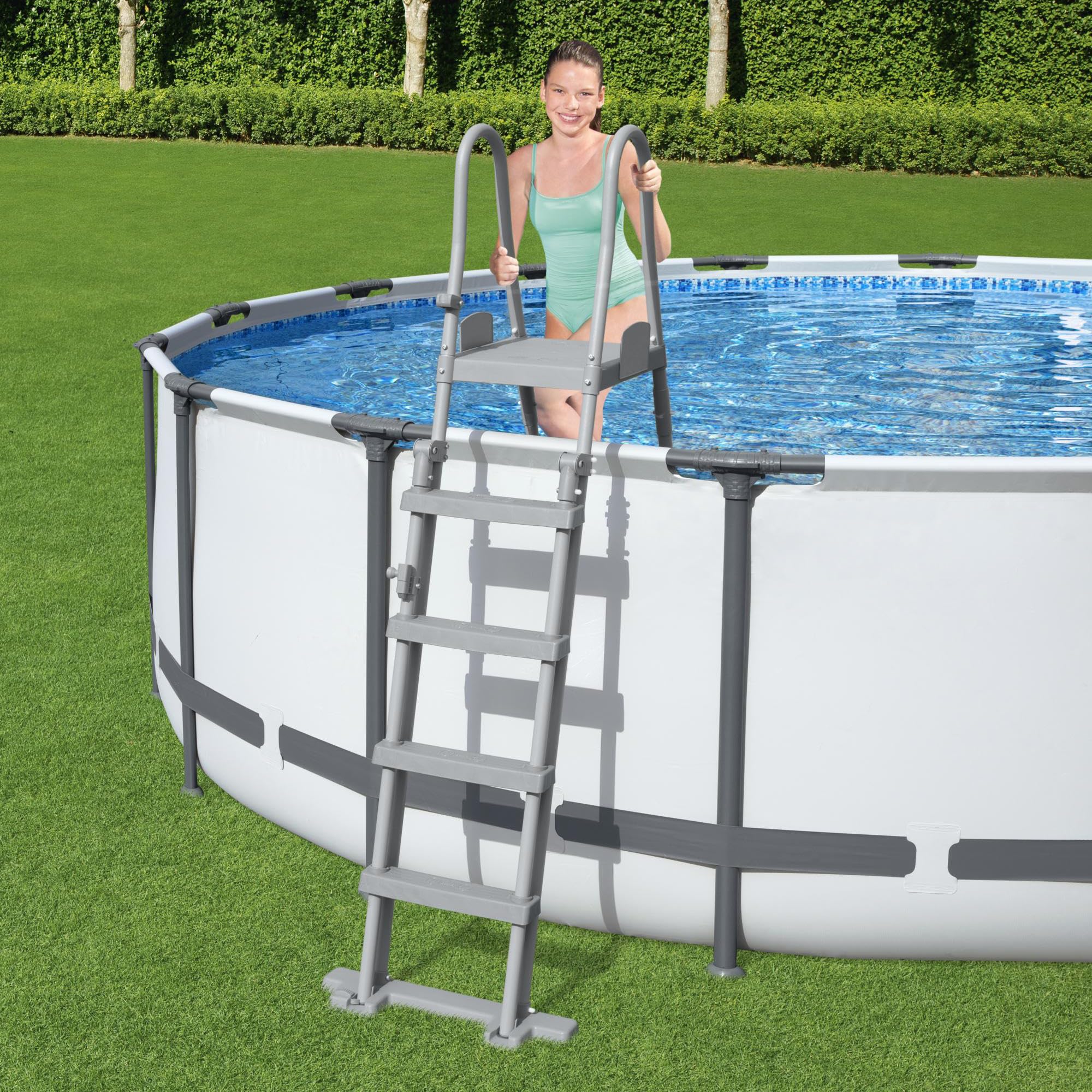 Bestway 58332-4 Drabina zabezpieczająca do basenu 1.32 m Flowclear™
