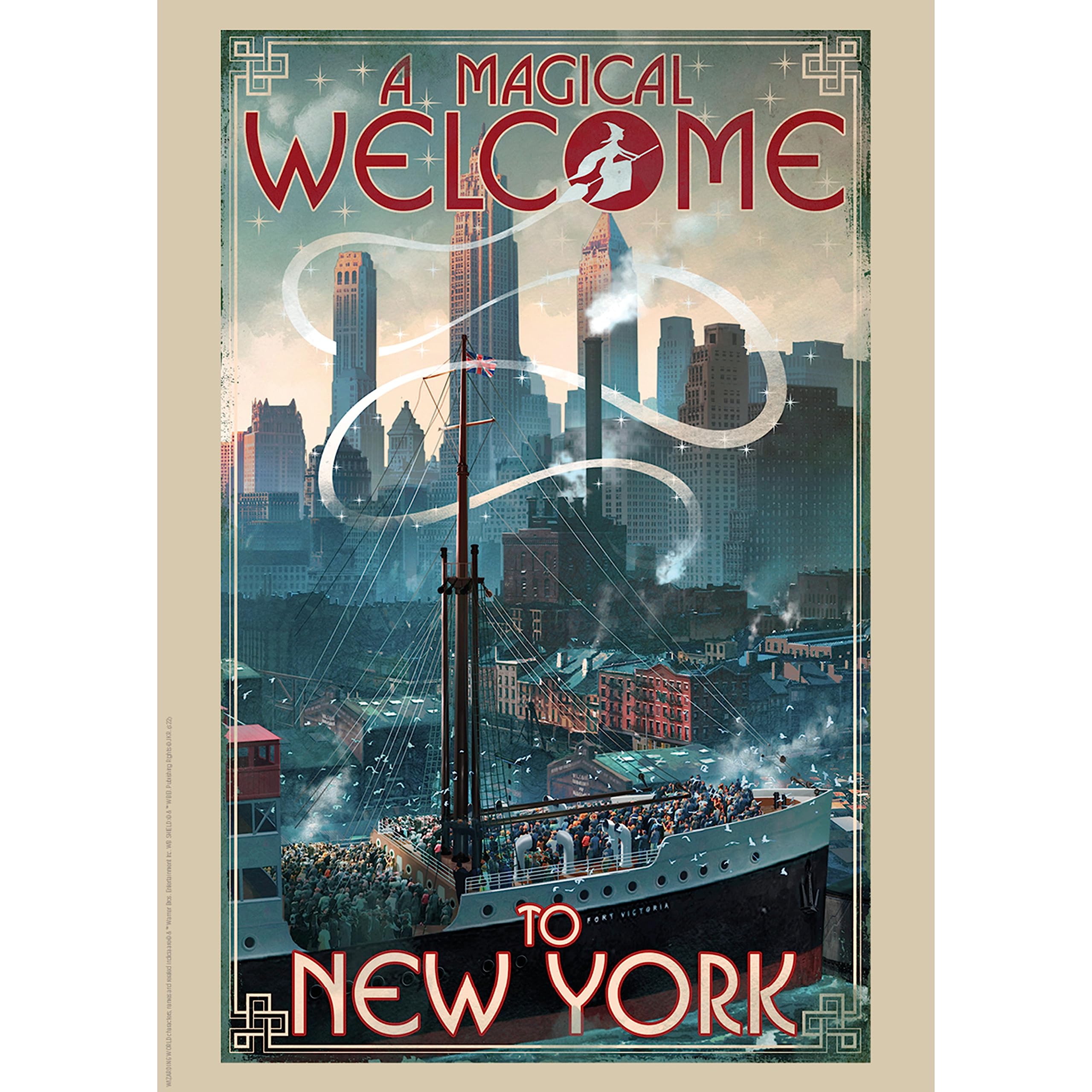 Fanattik Fantastic Beasts Limited Edition Art Print Welcome To New York