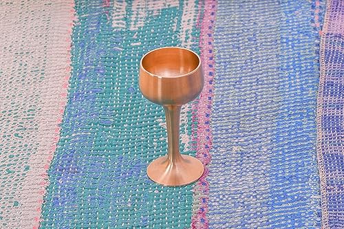Miniatura 2 de DeKulture Kansa Ayurveda - Vasos de bronce hechos a mano para utensilios de bar, 1.5 x 4.0 pulgadas (profundidad), 1.7 onzas