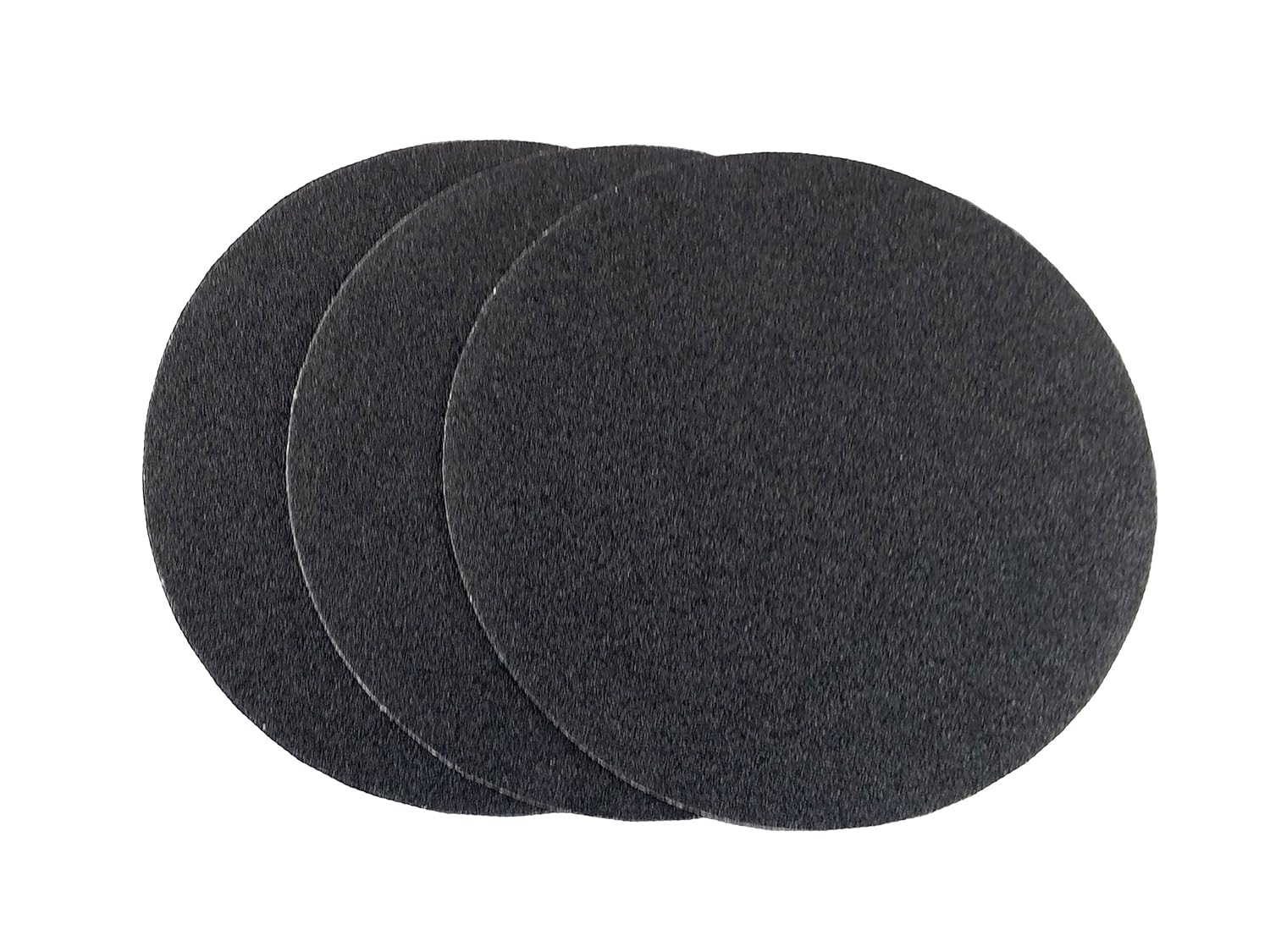 9 inch Sanding Discs Hook and Loop Round Sand Paper Discs 100 Grit, 50 Pack Black Silicone Carbide No Hole Hook and Loop Sanding Disc, Orbital Sander Pads for Wood,Auto Body, Paint & Plastics