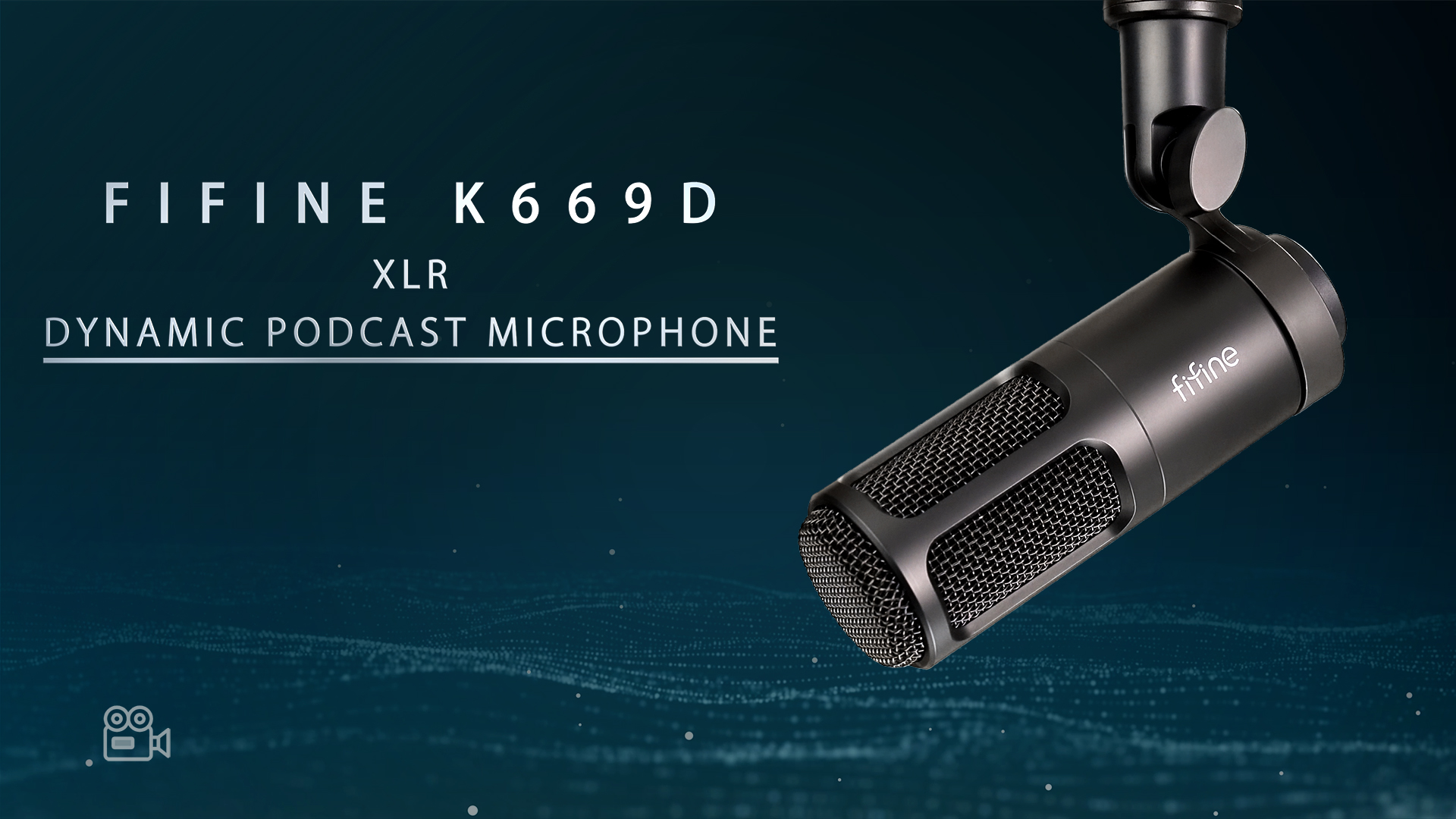 FIFINE Studio XLR Microphone, Dynamic Podcast Mic for Vocal