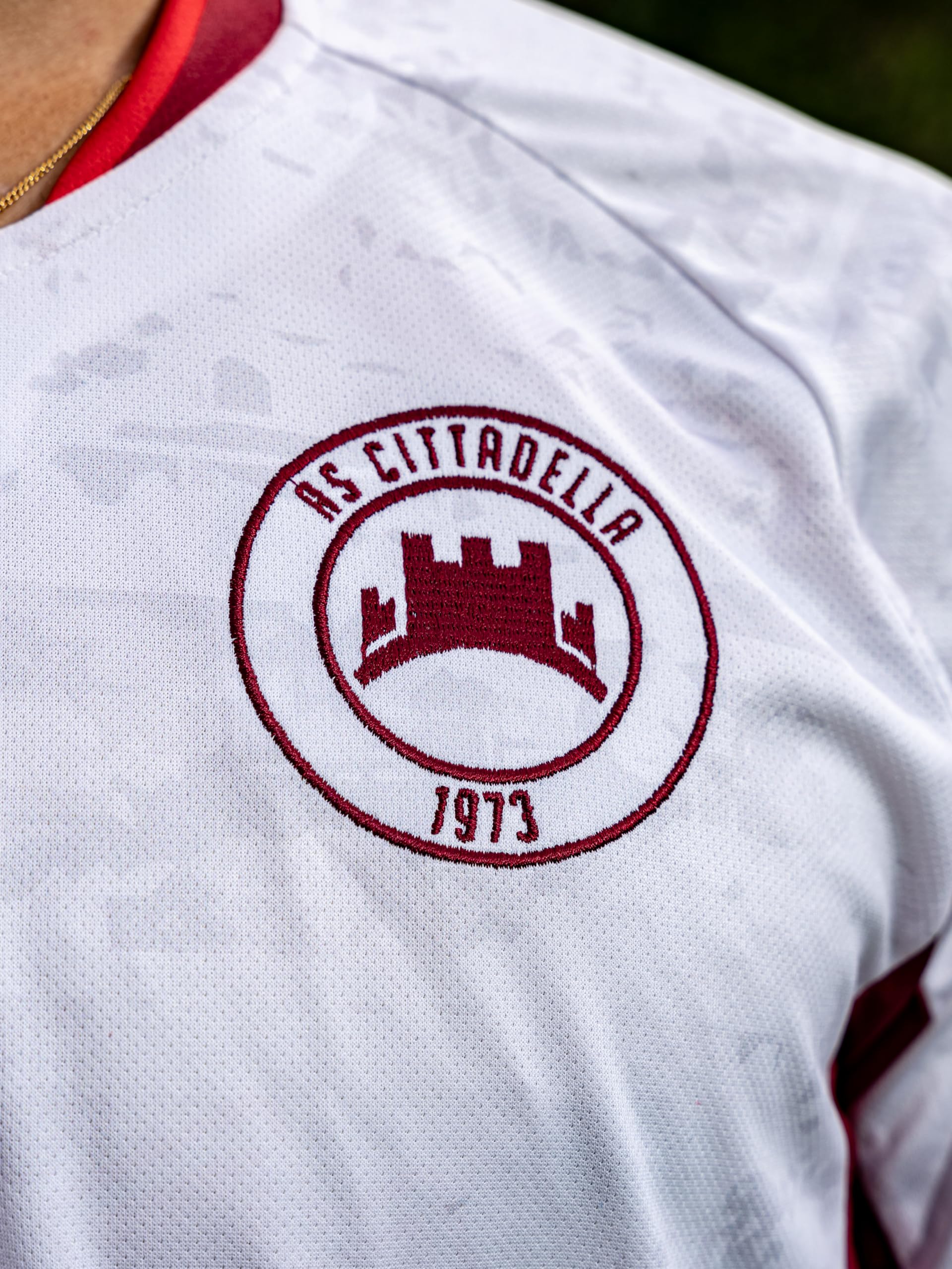 Nuova Maglia Calcio Uomo Away 2024/25, Seconda Maglia Calcio Personalizzabile, Ufficiale Errea Uomo per Cittadella Calcio, Color Bianco