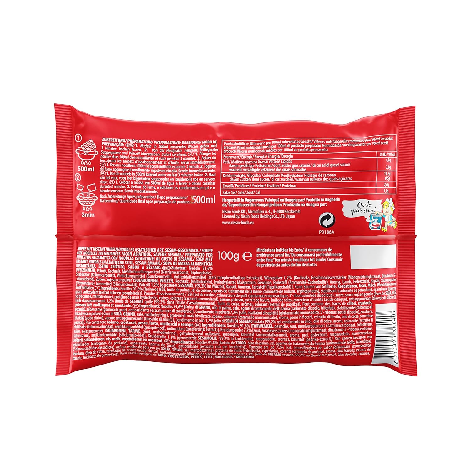 Nissin Demae Ramen Sesam: Schnelle, leckere Genussreise nach Asien!