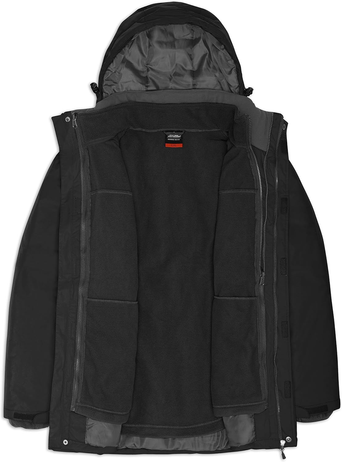 High Sierra Men's Alta Insulated Interchange Jacket, X-Large, Black : Clothing, Shoes & Jewelry