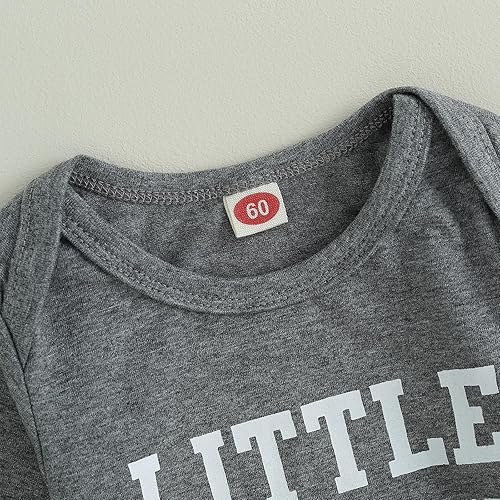 Miniatura 4 de Twopumpkin Conjunto de ropa para bebé y niño con texto en inglés "Farm Letter" y pantalones largos para recién nacido, ropa con sombrero