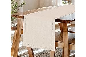 Ruvanti Linen Table Runner: 108 Inches of Elegance for Any Occasion