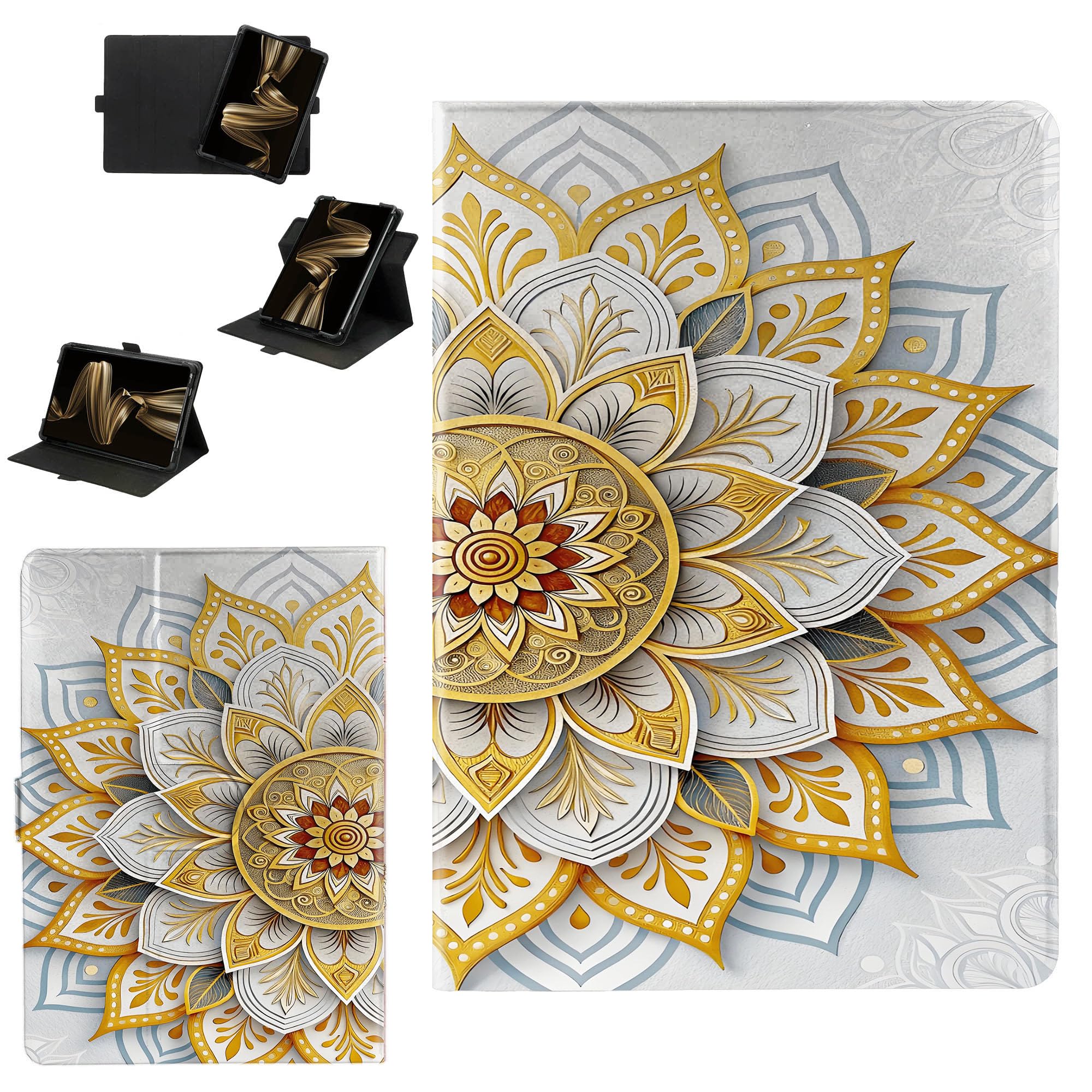 Case Compatible for Sky Pad 10 Max Azul 10 inch Tablet Case Cover [360-Degree Rotating Support][Hardened Edge Protection Against Drops] GGTT