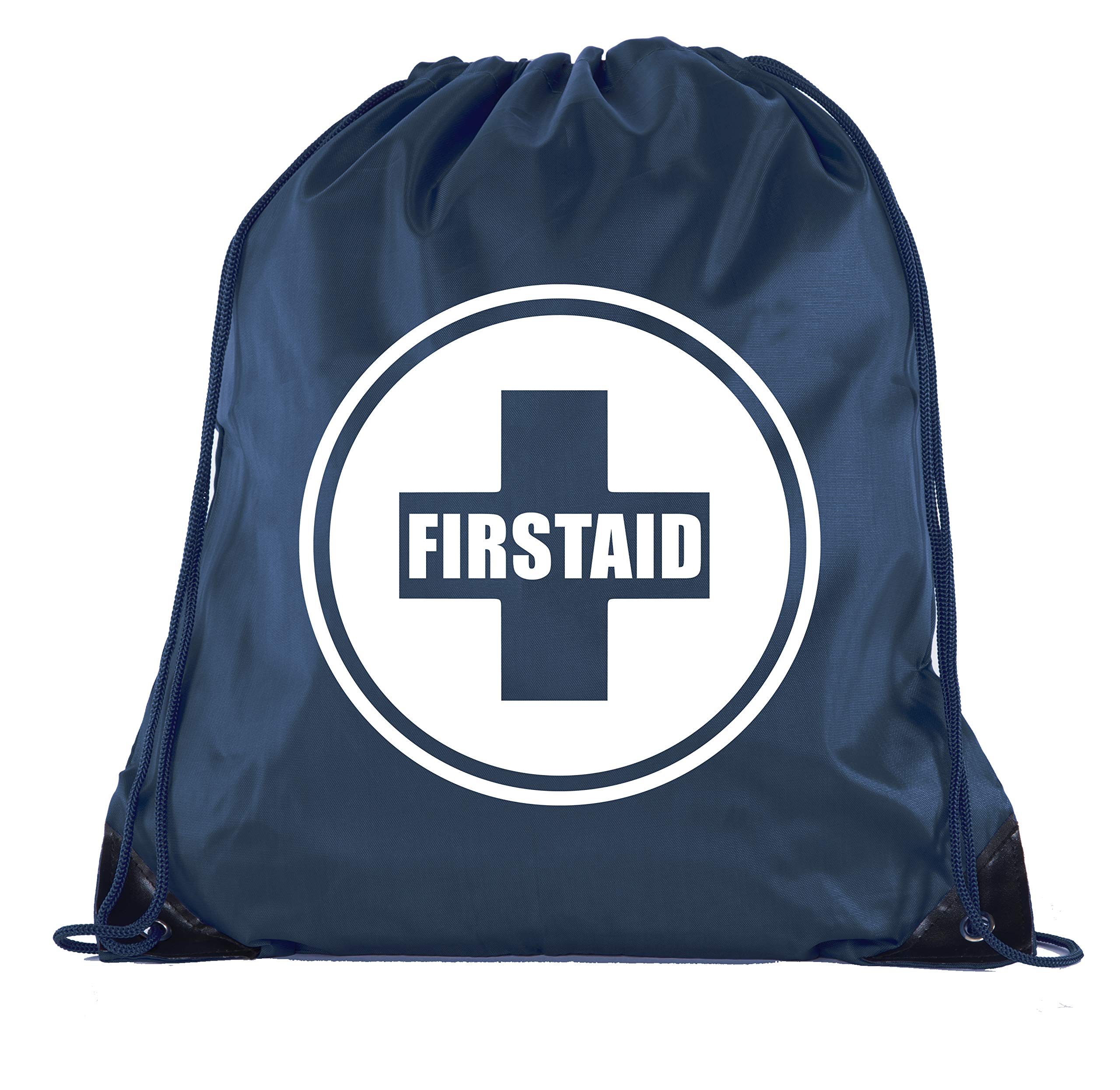 Mato &amp; Hash First Aid Backpack Drawstring Medical Bag for Emergencies or Epi Pen &amp; Medicine - 6PK Navy CA2500FirstAid S1