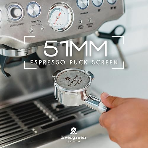 Miniatura 2 de Evergreen Café - Pantalla de disco espresso  Pantalla de ducha de contacto  Acero inoxidable 304 profesional  0.067 in de grosor  (2.008 in)