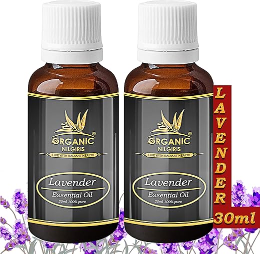 ORGANIC NILGIRIS – Live with Radiant Heath Lavender Oil – 100% Pure & Natural Undiluted essential oils for soap making, Oil for home fragrance,…