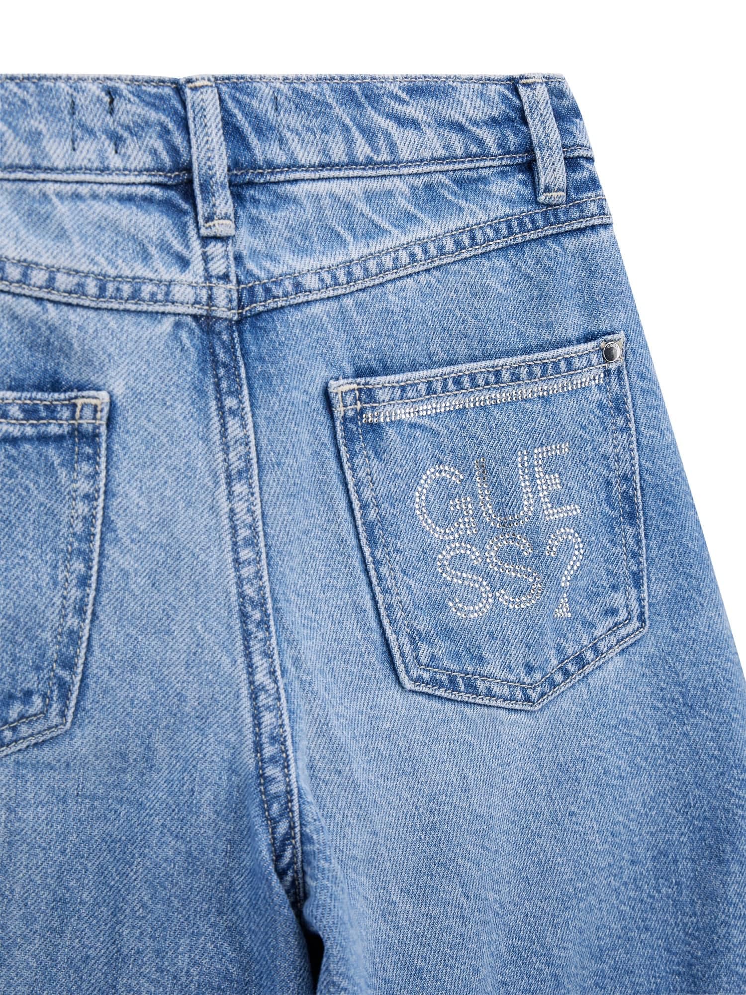 GUESS Jeans per Bambine e Ragazze Denim Lavato 14 Anni (164cm)