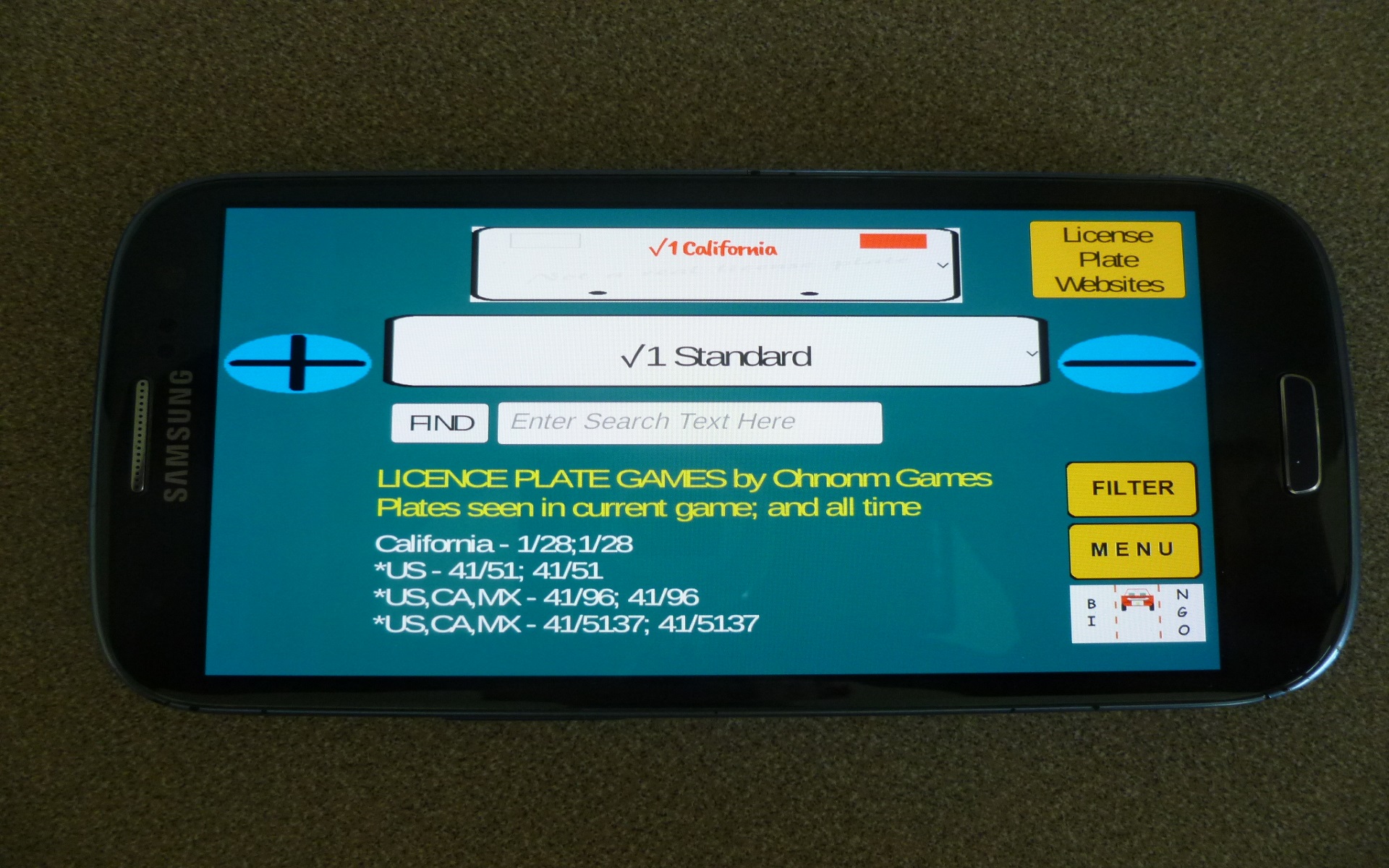 License Plate Games App on Amazon Appstore