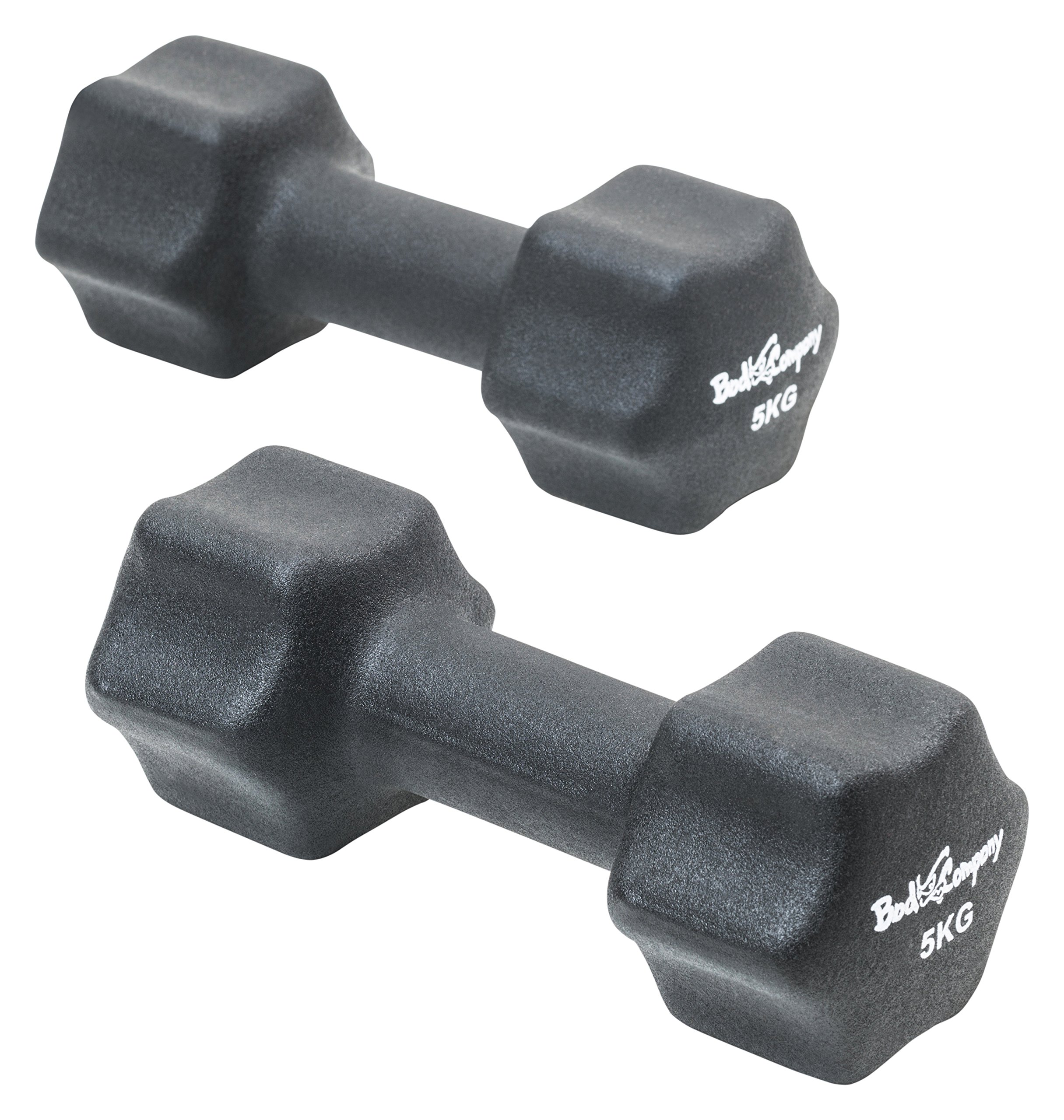 Bad Company Hantle neoprenowe do aerobiku, gimnastyki i fitnessu I 2 x 1,5 kg + 2 x 2 kg + 2 x 2,5 kg + 2 x 3 kg + 2 x 4 kg + 2 x 5 kg