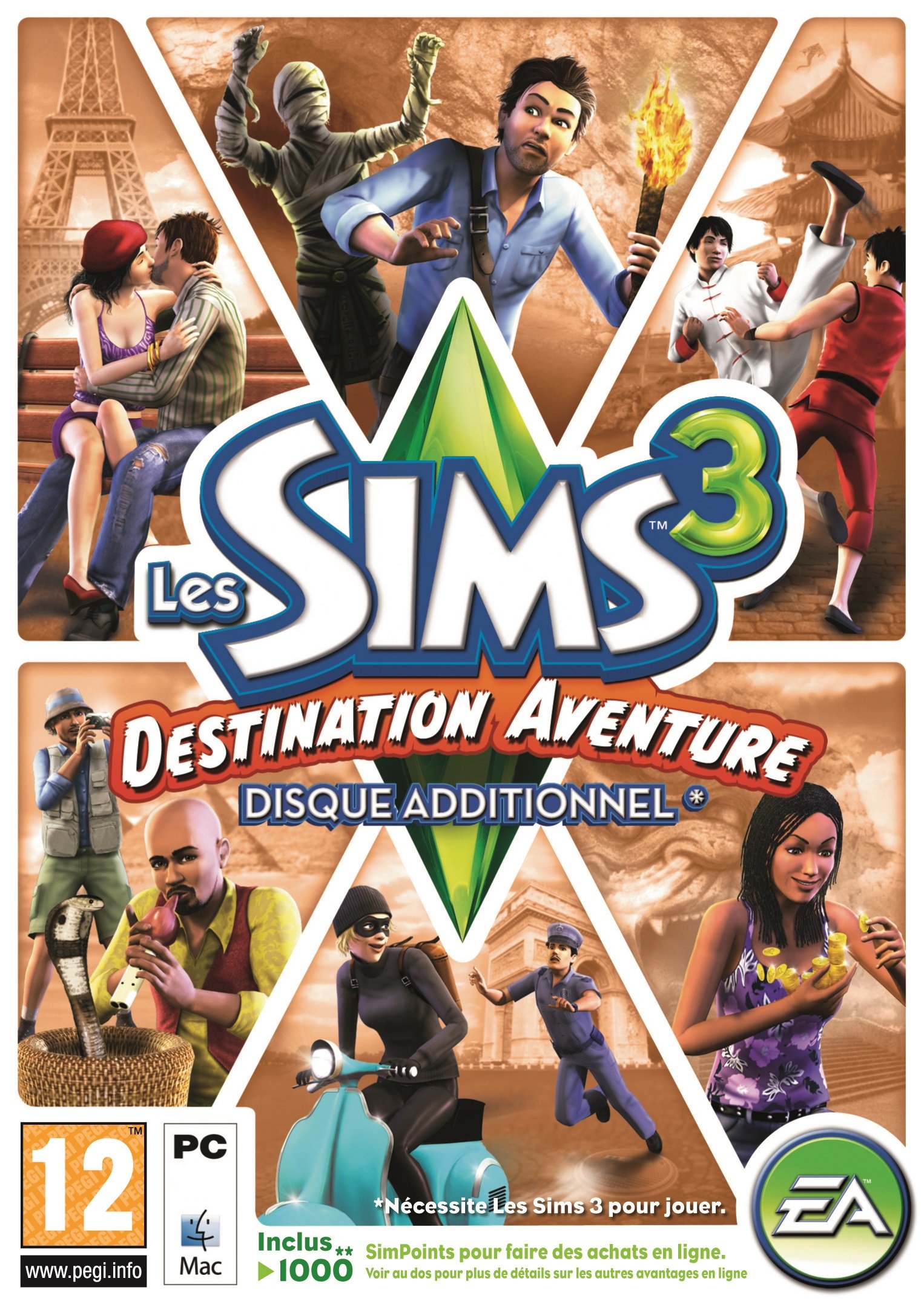 Les Sims 3 World Adventures Plus D'Ennui Explorez Des Tombes Code PC