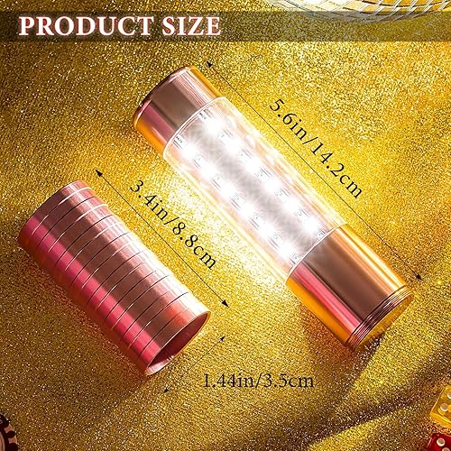 Vista 23 de Civaner 2 luces LED de servicio de botellas, luces estroboscópicas para niñas, bastón, reutilizables, recargables, servicio LED champán para bar