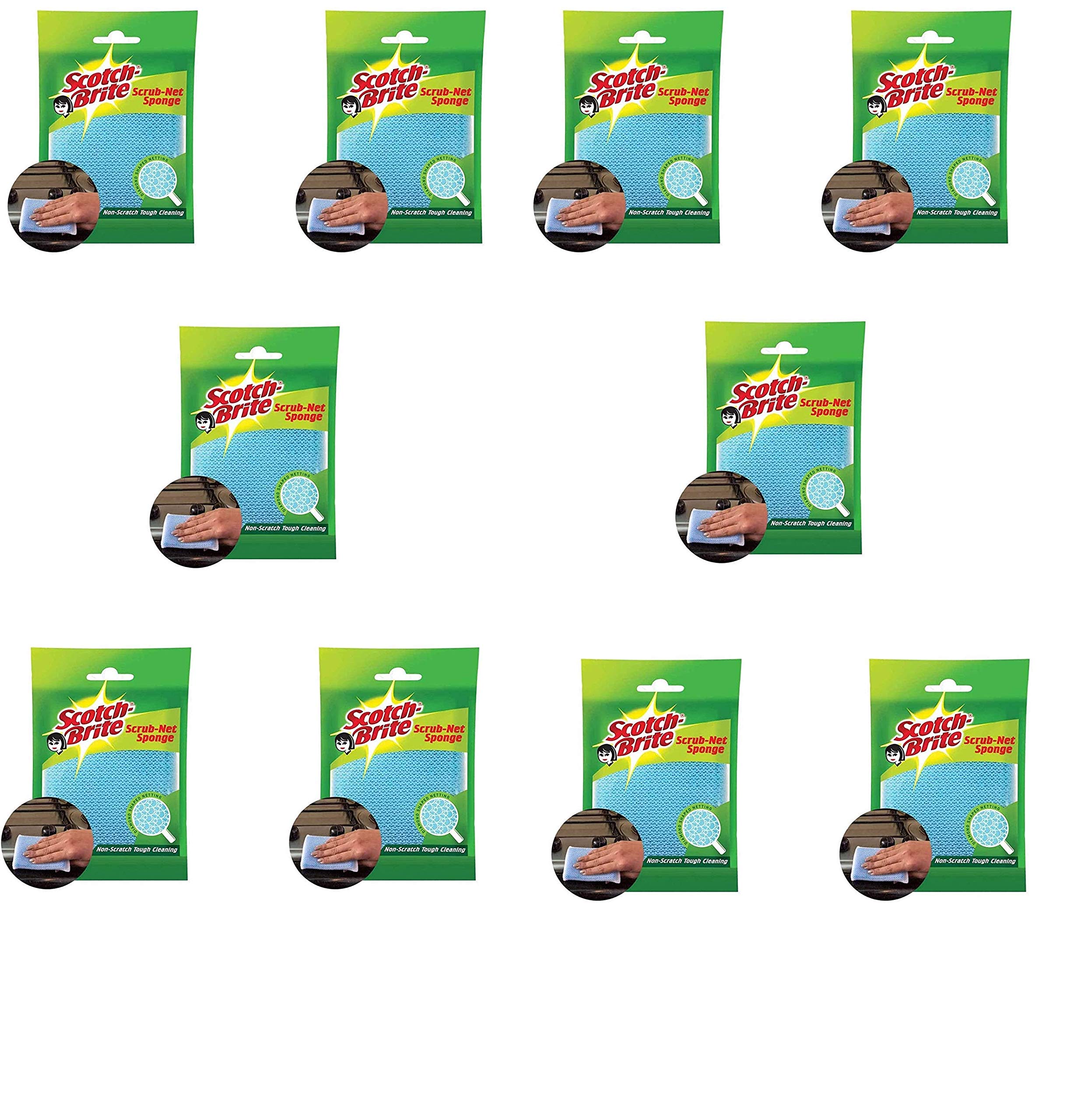 Scotch-Brite Scrub Net Sponge (Pack of 10) (B08RDVZJ1B) Amazon Price History, Amazon Price Tracker