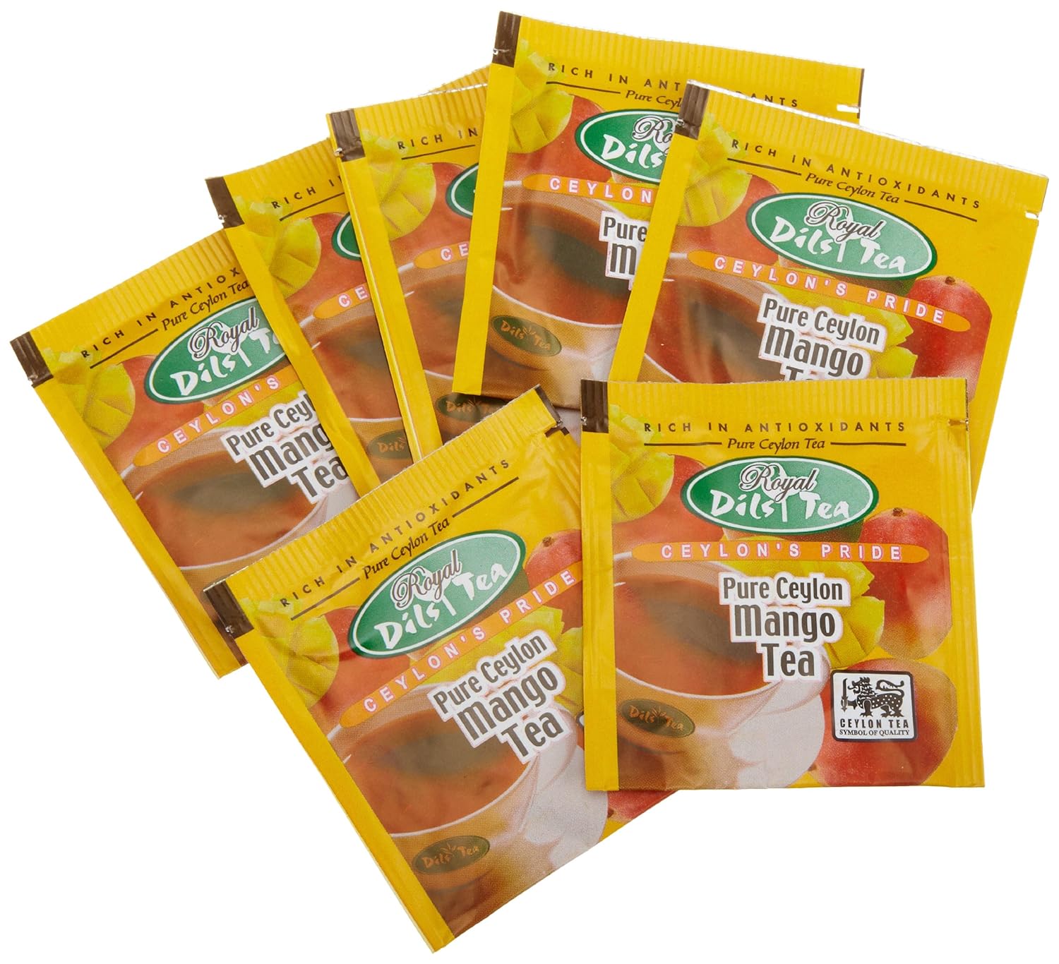 ( BEST BY :12/31/2025) Dil's Royal Tea, Mango Tea, 1000-Count Tea Bags
