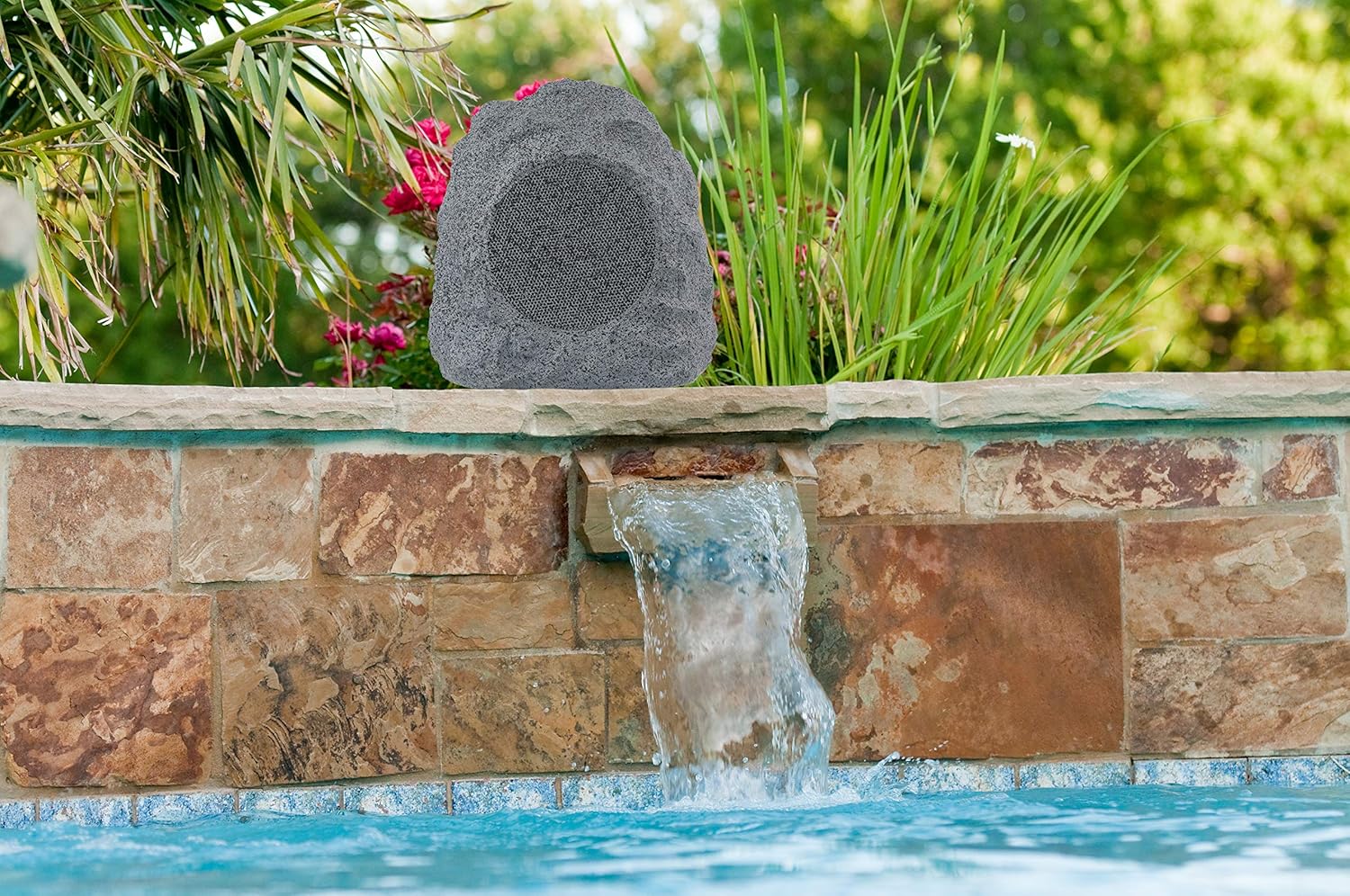 outdoor rock speaker waterproof bluetooth speakers for outdoors 5 hour battery 50 foot range rich stereo system strong bass outdoor wireless sp