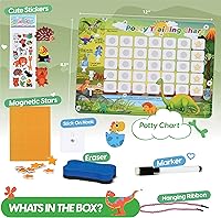 Vista 6 de Asiento de entrenamiento portátil para ir al baño con temática de dinosaurio, para niños, asiento de inodoro plegable con agarre antideslizante