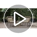 Image of DEVOKO Transform Your Outdoor Space with Our 3 Piece Patio Rope Furniture Set - Perfect for Terrace, Garden, Balcony, Porch, Deck and Yard (Beige and Cream)