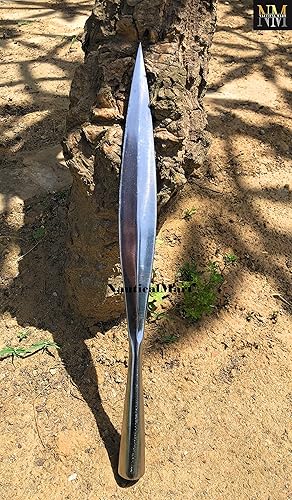Miniatura 6 de NauticalMart Edad de Hierro Celta Medieval Spearhead Lanza Pastilla Punto de Lanza LARP Cosplay Armadura Vikinga Forjado Acero de Alto Carbono -