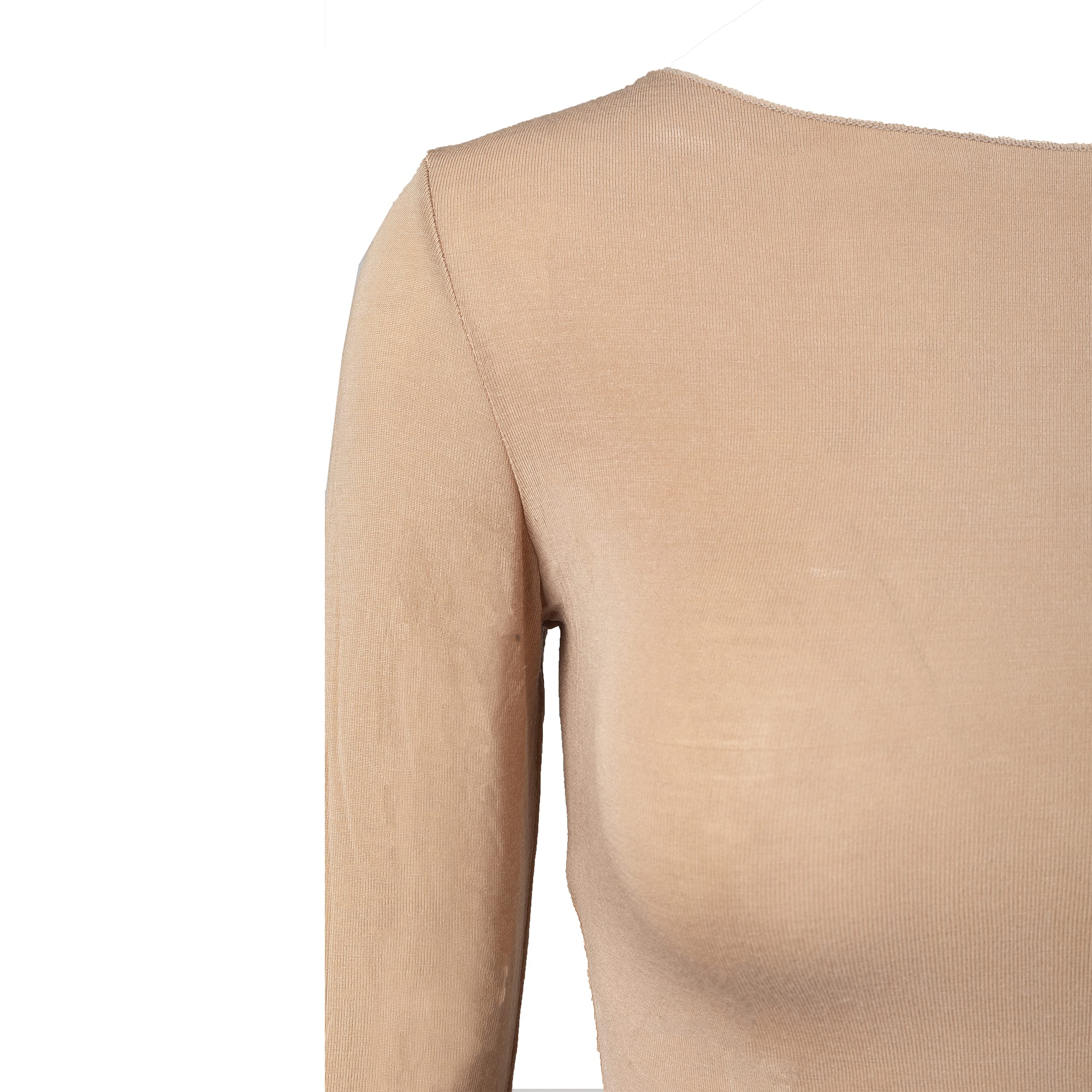 Ciocca Pura Maglia Donna con Cashmere Manica Lunga Pizzo Intimo Canottiera Elegante Calda