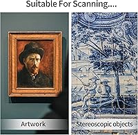 Vista 6 de Plustek OpticPro A320E - Escáner de cama plana con sensor CCD A3, área de escaneo de 12" x 17" con velocidad de 7.8 segundos. Compatible