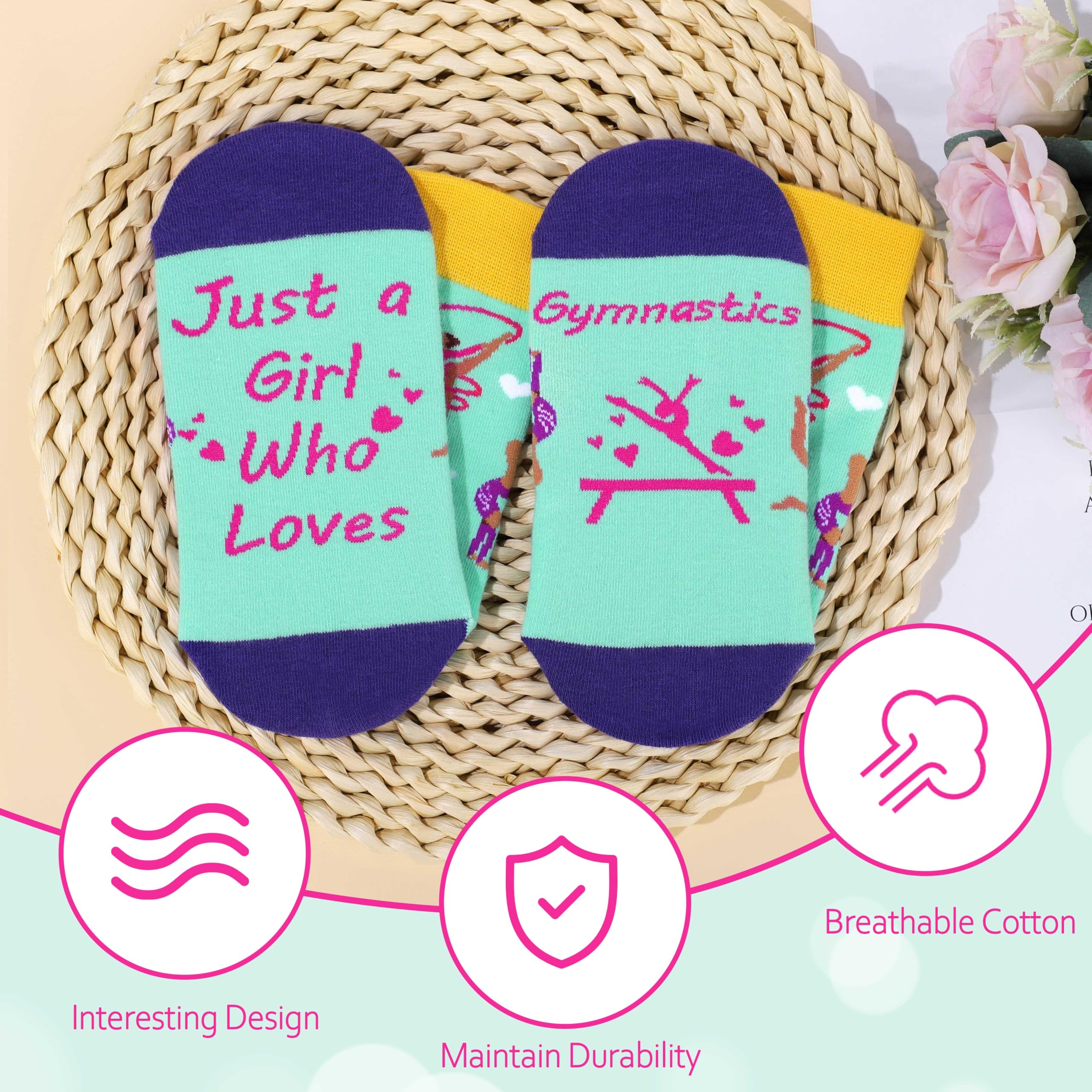 JoycuFF Gymnastics Gifts for Girls Gymnastic Stuff Set Gymnast Team Graduation Gift Inspirational Gymnastics Lovers Gifts for Women Birthday Gifts for Teen Girls Sport Players