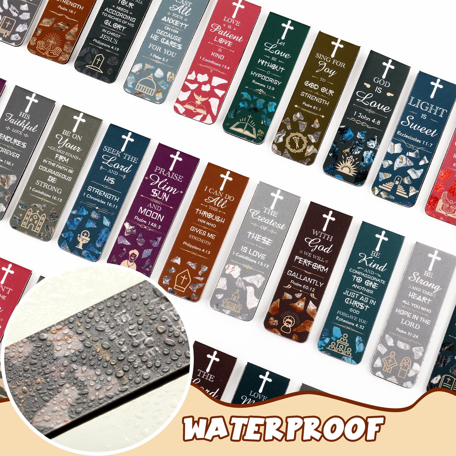 Snapklik.com : 30 Pcs Bible Verses Magnetic Bookmarks Inspirational ...