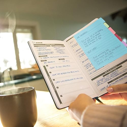 Miniatura 7 de Cyan Pro - Agenda diaria de 6 meses sin fecha, con notas adhesivas de primavera, planificador organizador y notas adhesivas para productividad