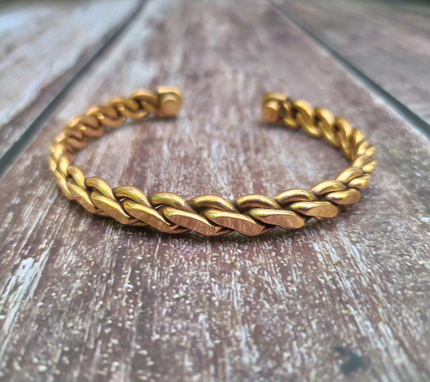 pure copper bracelets cuf kada bangle for men and women - Image 5