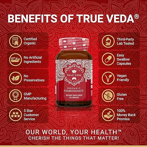 Miniatura 2 de Suplemento de extracto de granada - ácido elágico altas punicalaginas certificado por USDA gran suplemento antioxidante refuerzo del sistema