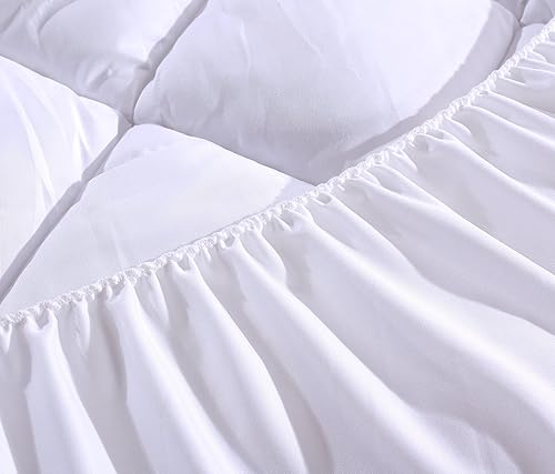 Miniatura 6 de Protector de colchón premium Plus, transpirable, acolchado y bolsillo profundo, elástico para ajustar, microfibra, extra felpa, RV corto King de 72