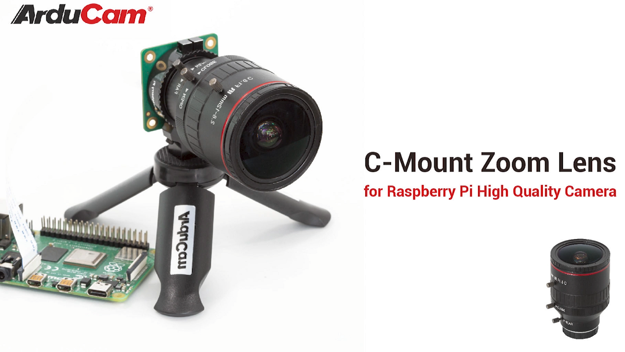 Amazon.com : Arducam 2.8-12mm Varifocal C-Mount Lens for Raspberry