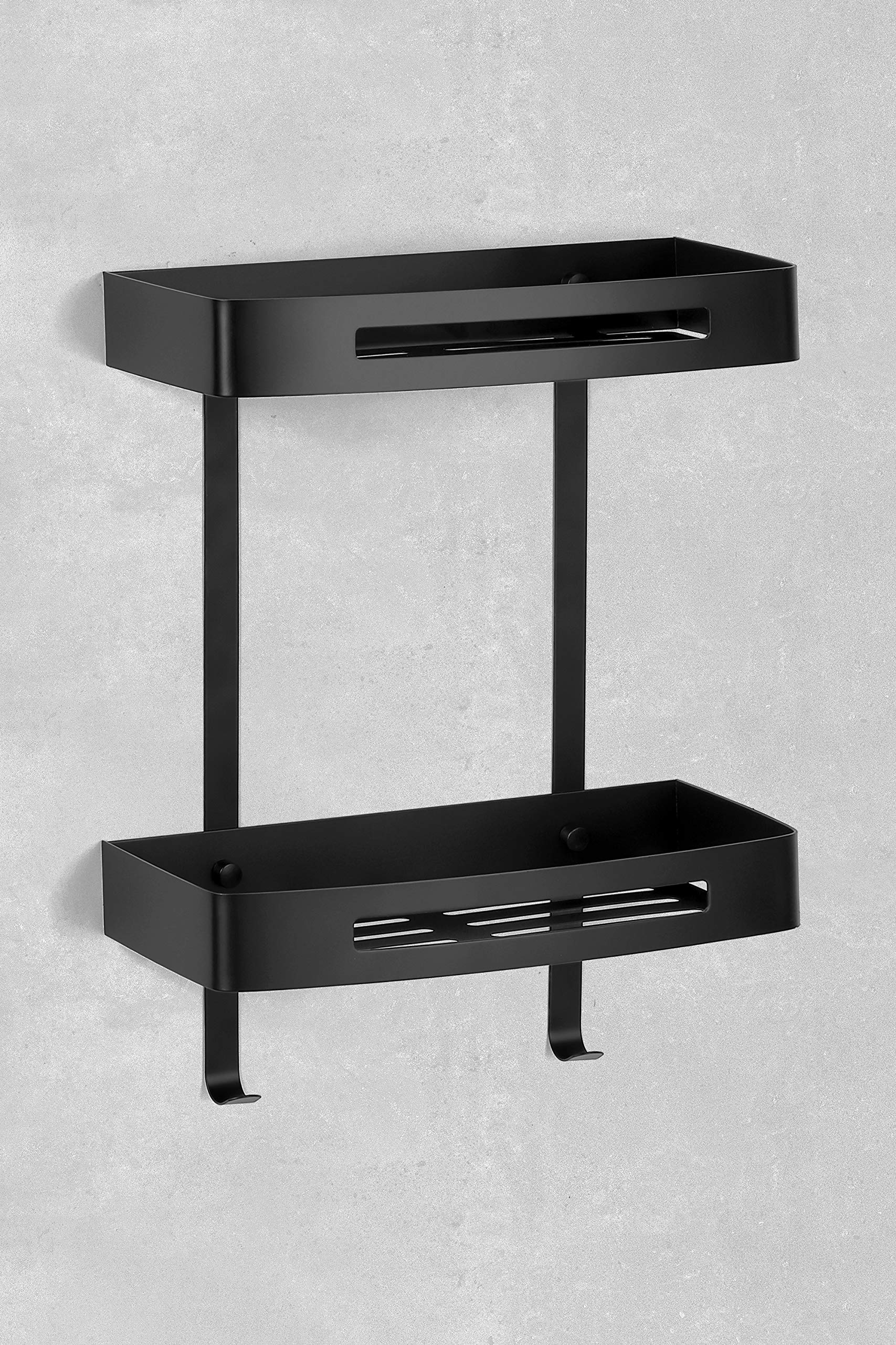 Cesta de Ducha de Acero Inoxidable - Estante Baño Ducha Bandeja Esquina Soporte Cesta Estantería de Pared Esquinero