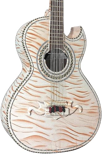 Miniatura 5 de D'Luca Paracho Bajo Quinto Acústico-Eléctrico Diestro Tigre Blanco (DL-PQ1-EQ-TW)