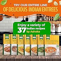 Vista 9 de Ashoka Traditional Meals 1932, puré de verduras veganas, curry instantáneo, totalmente naturales, comidas listas para comer para microondas, Bombay