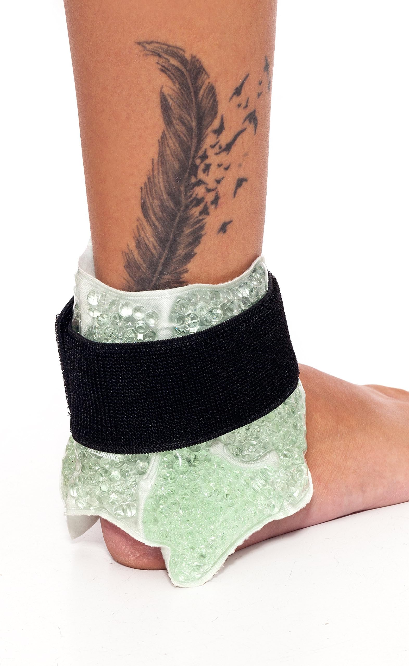 Ankle Ice Pack | Foot Hot/Cold Therapy Gel Bead Wrap | Microwaveable, Freezable & Reusable | Ideal for Sprained Ankles, Swollen Feet, Achilles Tendinitis, Arthritis & Haglunds Deformity Pain Relief