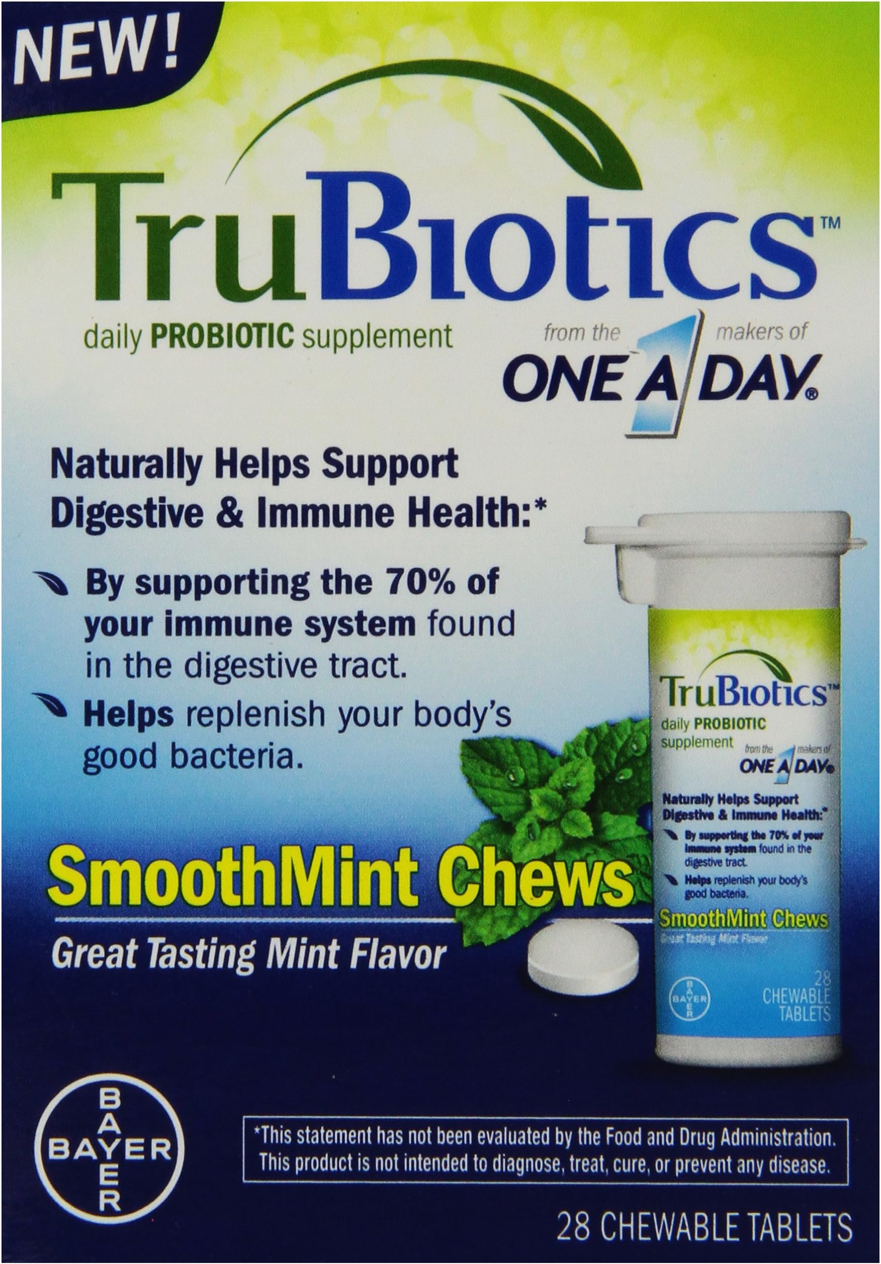One A Day Smoothmint Chews, 28 ct