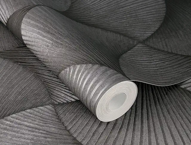 Art Deco Gold Metallic Fan Wallpaper - Non-woven Pattern