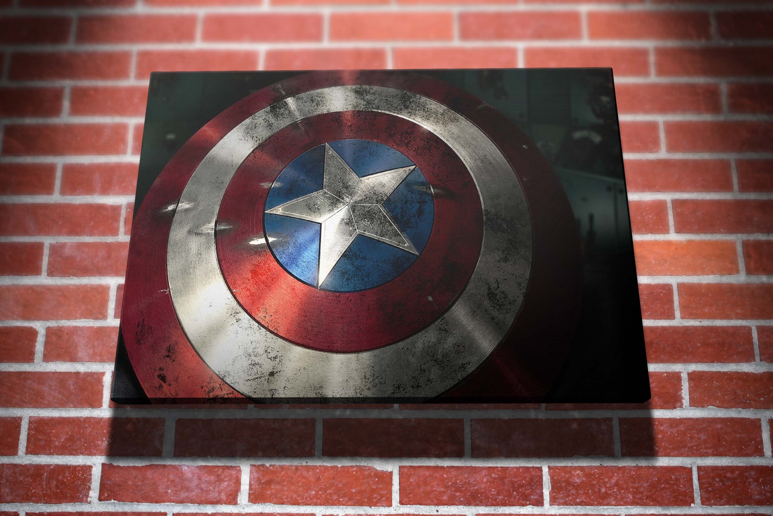 Captain America The Shield Hollywood Movie Gallery Framed Canvas Art Picture Print