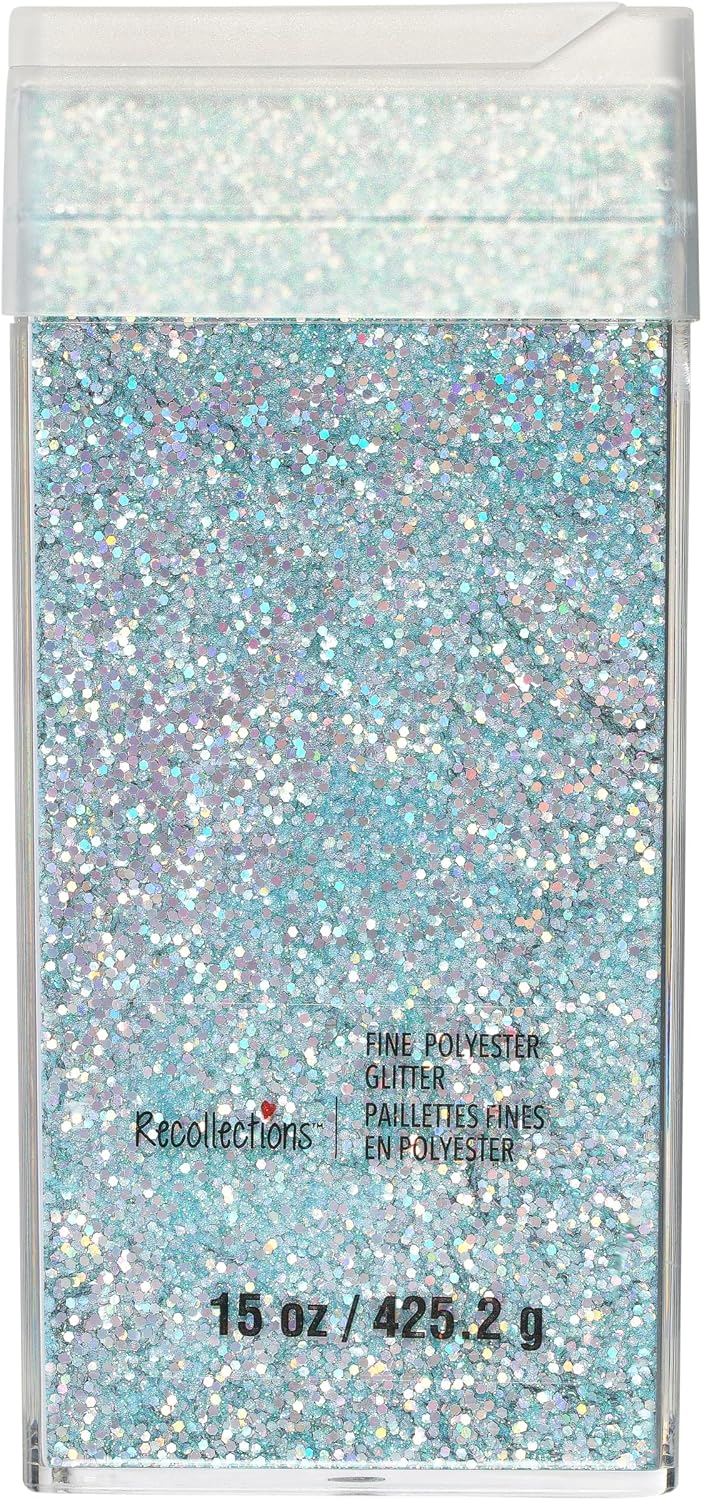 Recollections Ice Queen Fine Polyester Glitter - Iridescent Craft Glitter for Resin, Holiday Decor, DIY Crafts, Scrapbooking & Seasonal Projects