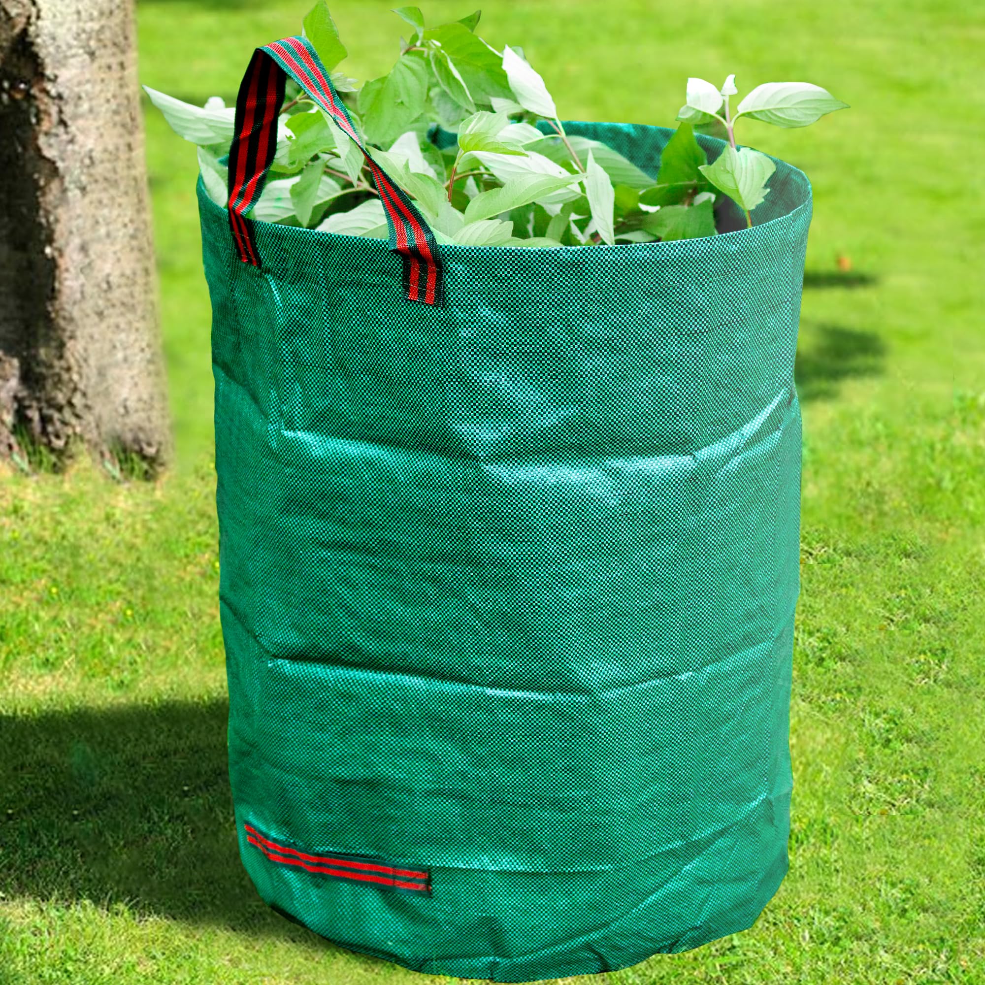 3X 170 Litres Pop-Up Sac À Déchets De Jardin Vert Autoportant & Stable