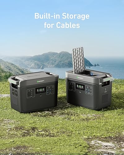 Miniatura 5 de GROWATT INFINITY 2000 Pro - Batería de expansión de estación de energía portátil, batería adicional LifePo4 de 2048 Wh, 7 salidas de CC para