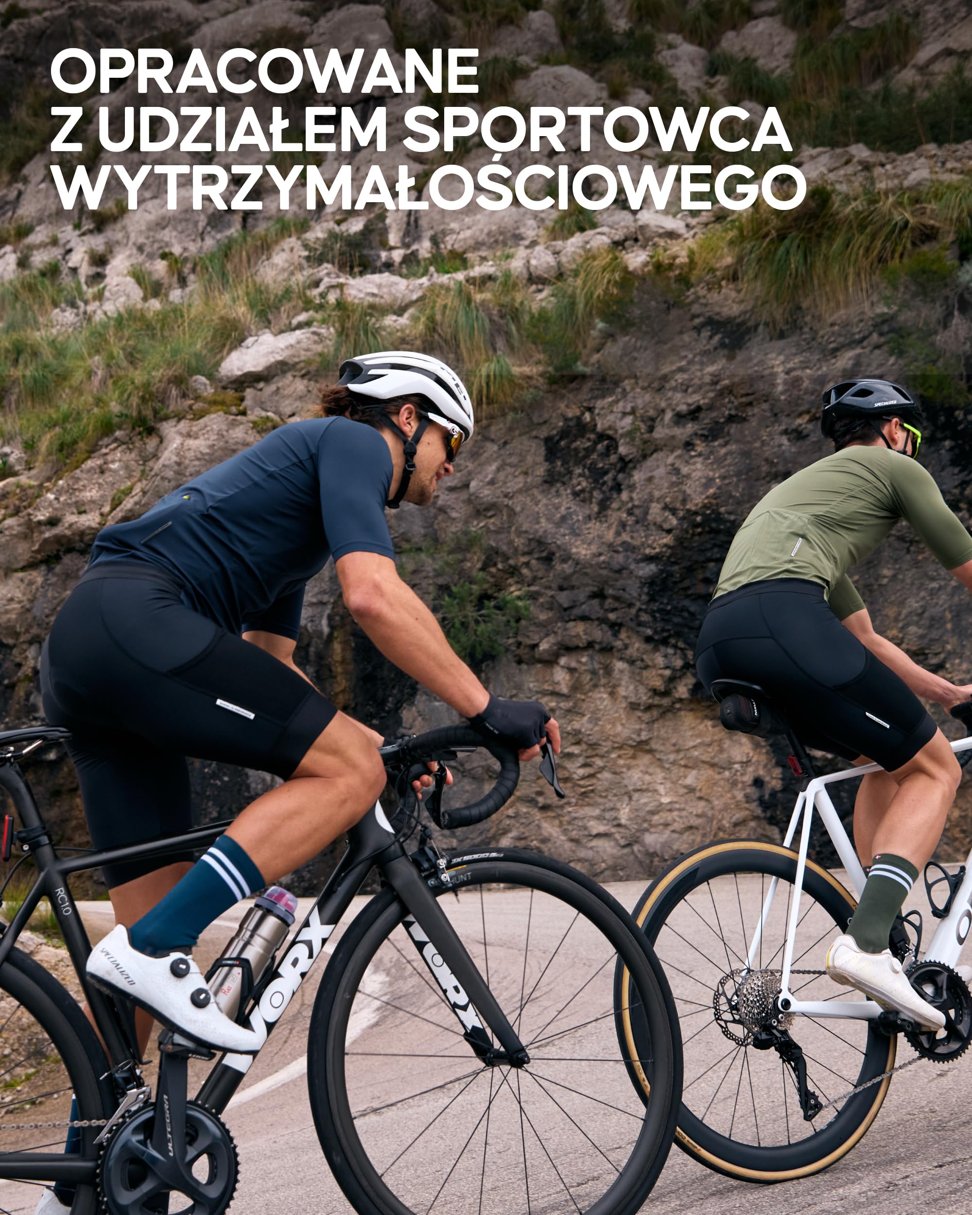 DANISH ENDURANCE Skarpety Rowerowe Długie, Amortyzowane, 3 lub 5-pak | Skarpety kolarskie, szybkoschnące i amortyzowane, chronią przed pęcherzami, dla jazdy szosowej i MTB latem, Unisex