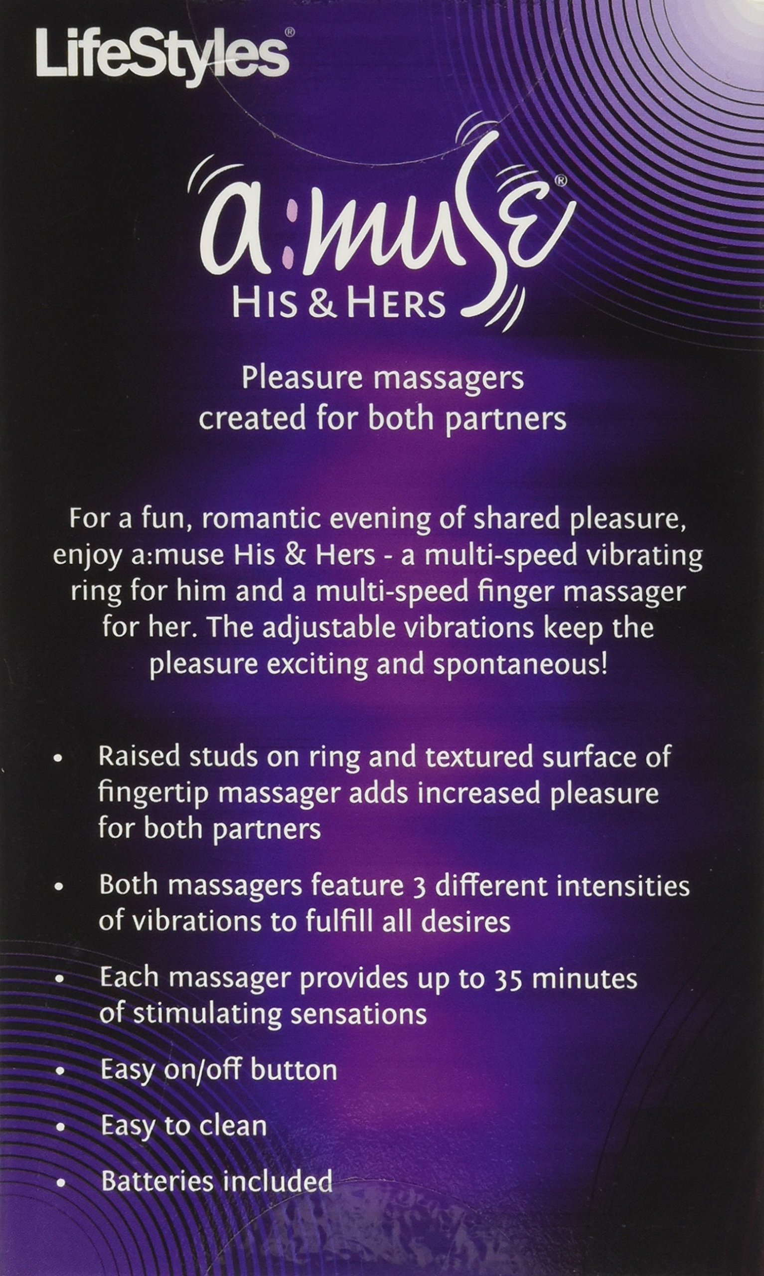 a muse vibrating ring Lifestyles A:muse His and Hers Pleasure Massagers : Amazon.ca: Health &  Personal Care
